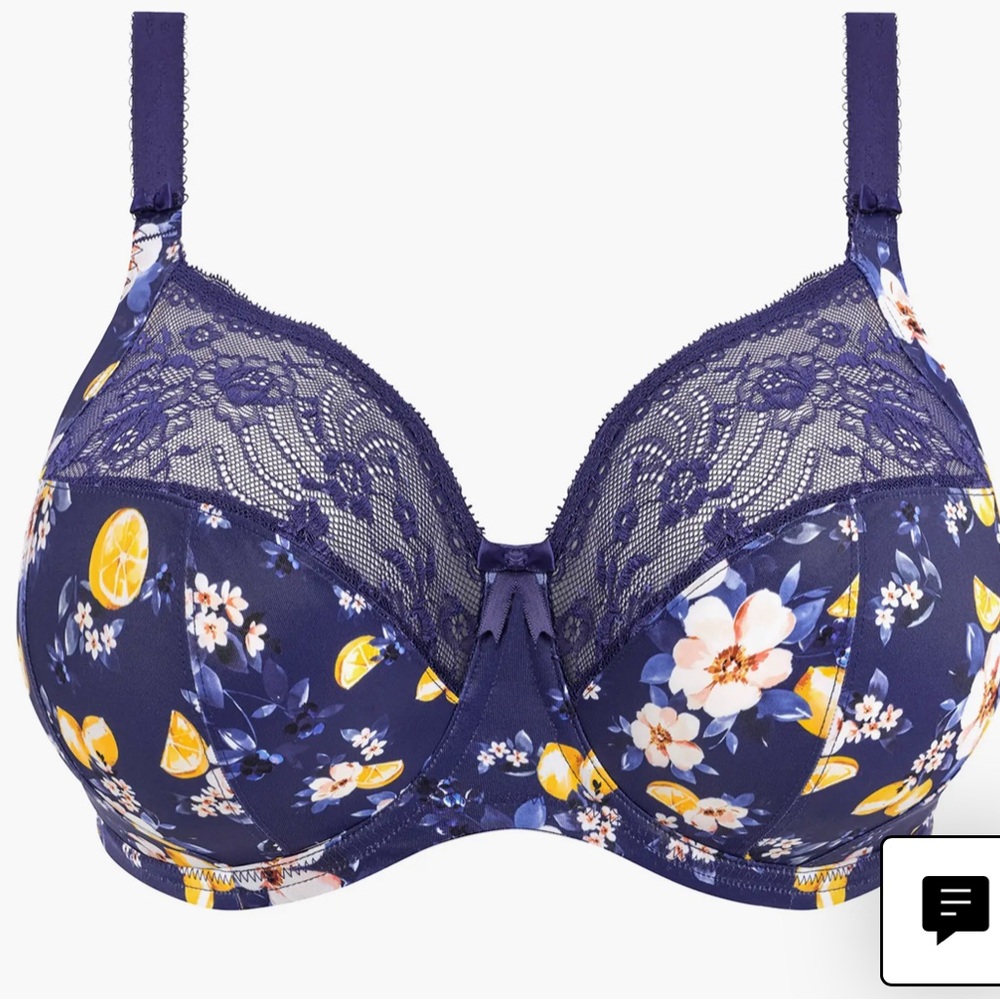 Elomi Morgan Sicilia Sia Floral Plus Size Underwire Bra 38HH (UK) 38L (US)NWT - Picture 5 of 5